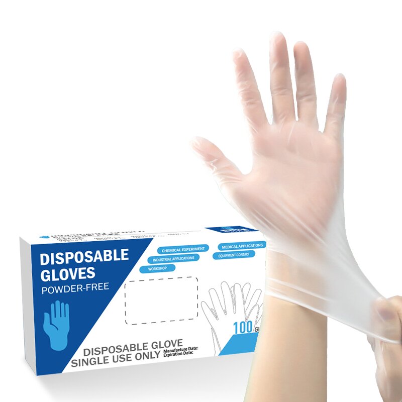 Examination PVC Gloves Manufacturer - Medium Large Clear for Food