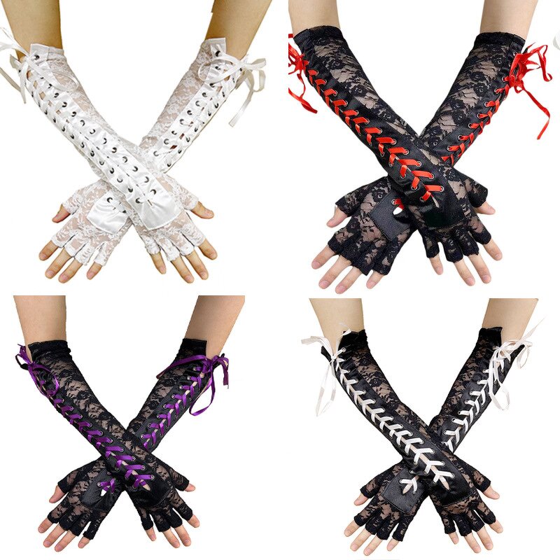 Lolita Gloves Supplier - HZS-25055 Wholesale Elbow Length