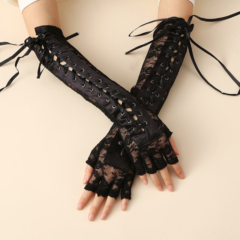 Lolita Gloves Supplier - HZS-25055 Wholesale Elbow Length