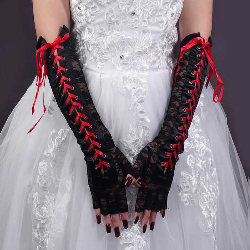 Lolita Gloves Supplier - HZS-25055 Wholesale Elbow Length
