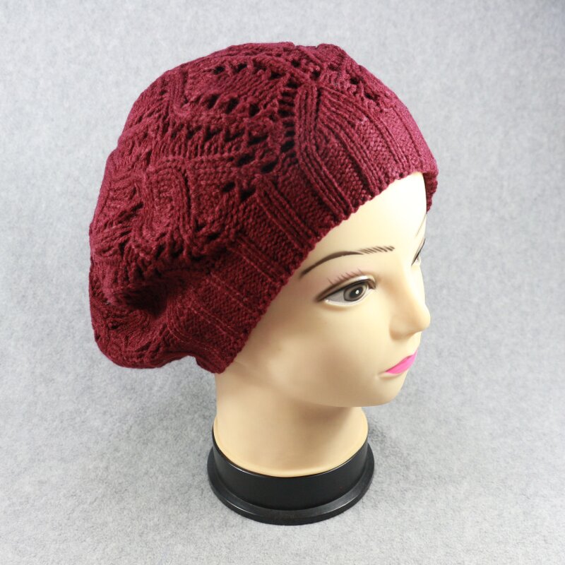 Wool Felt Beret Supplier - HZM-16276 New Fashion Winter Solid