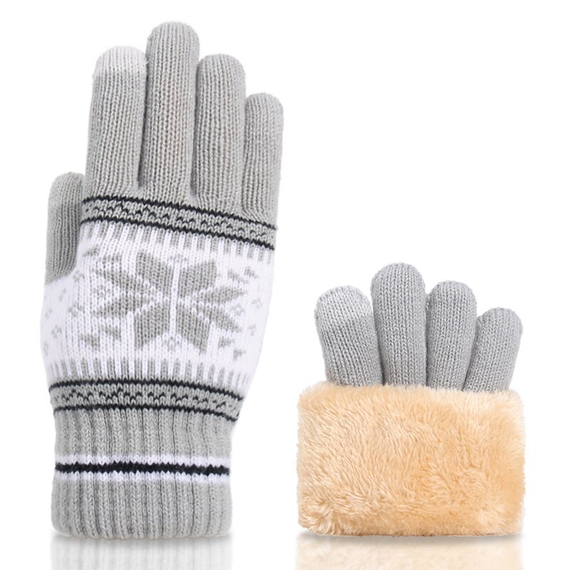 Touchscreen Gloves Manufacturer - HZS-25045 Warm Fleece Lined