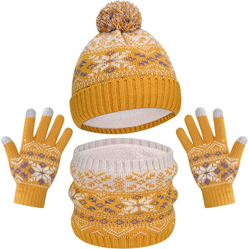 Kids Winter Set Manufacturer - HZM60627 Hat Gloves Scarf Set