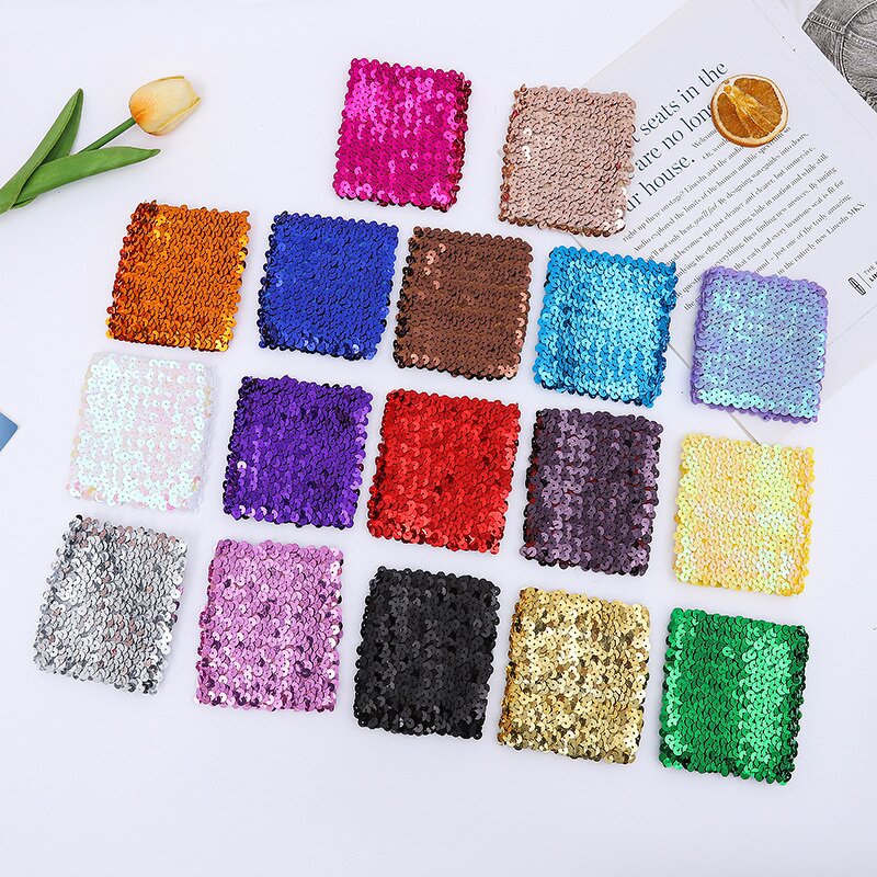 Sequin Wristband Supplier - HZS-25136 Women Bling Elastic