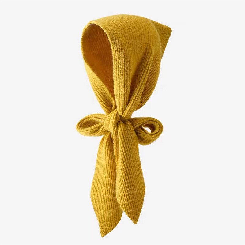 Knitted Scarf Supplier - HZW-61001 Women Winter Hooded Long