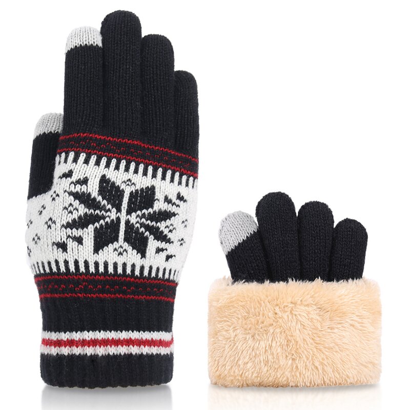 Touchscreen Gloves Manufacturer - HZS-25045 Warm Fleece Lined