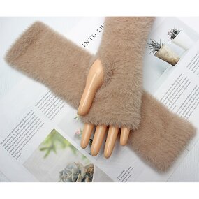Fur Gloves Manufacturer - HZS-25048 Winter Fashionable Long