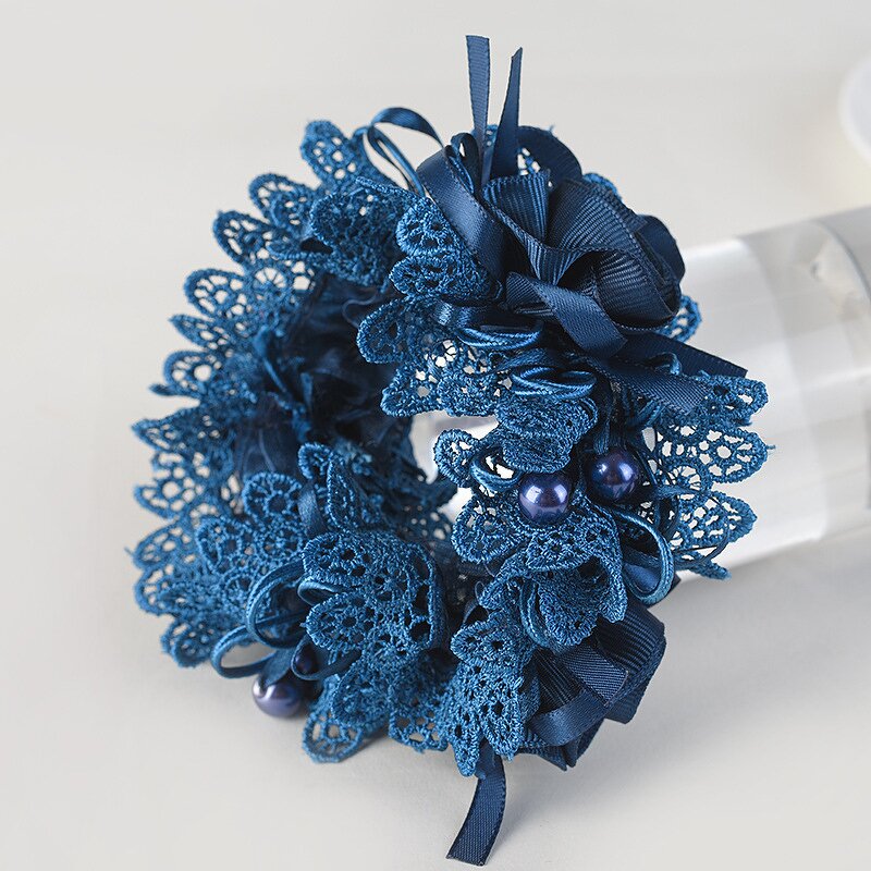 Hair Rope Manufacturer - HZO-25130 High Elastic Flower