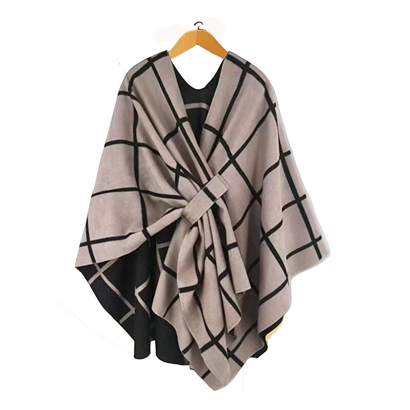 Winter Scarf Manufacturer - HZW-25055 Hot Selling Thick Plaid