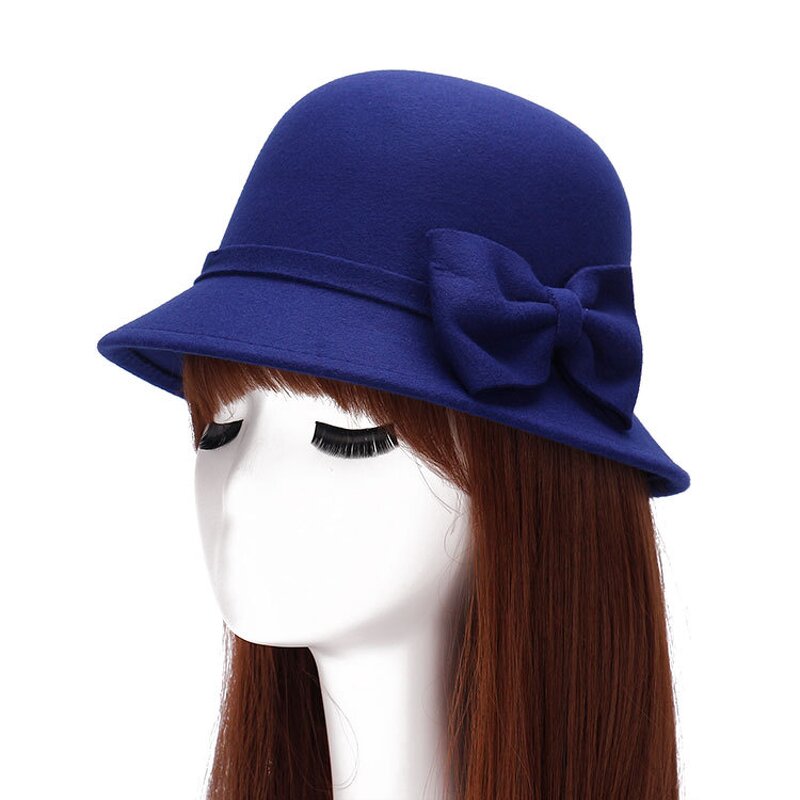 Wool Felt Cloche Supplier - HZM-60898 Women's 1920s Bucket