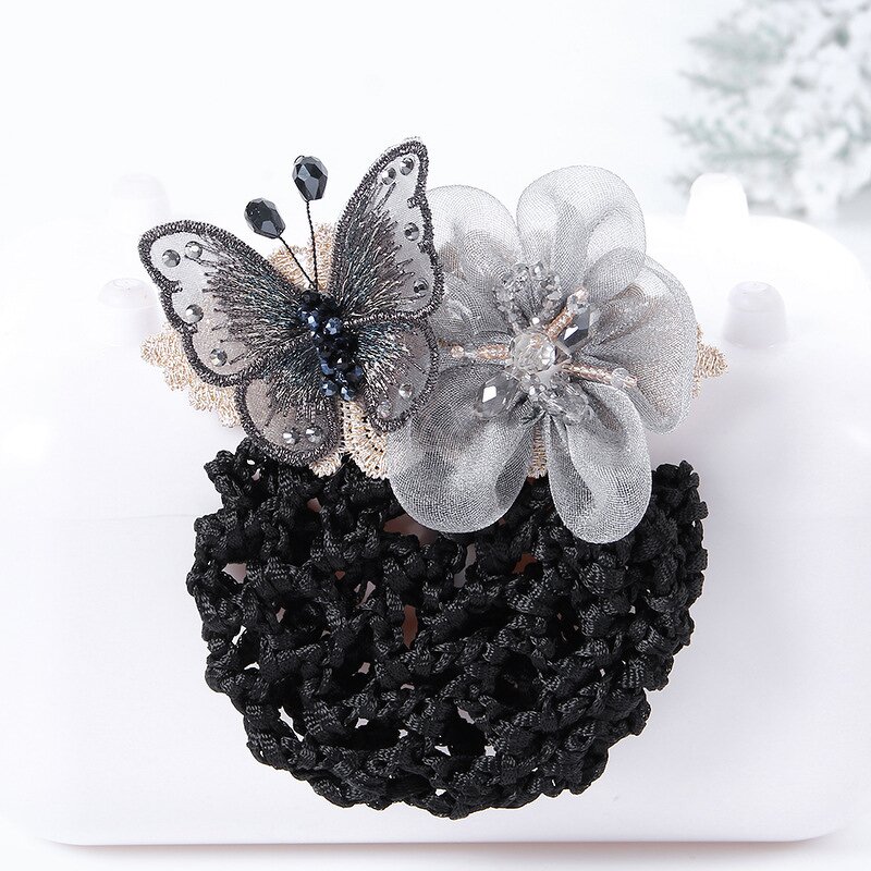 Hair Clip Supplier - HZM-61213 Flower Hair Bun Clip Cover