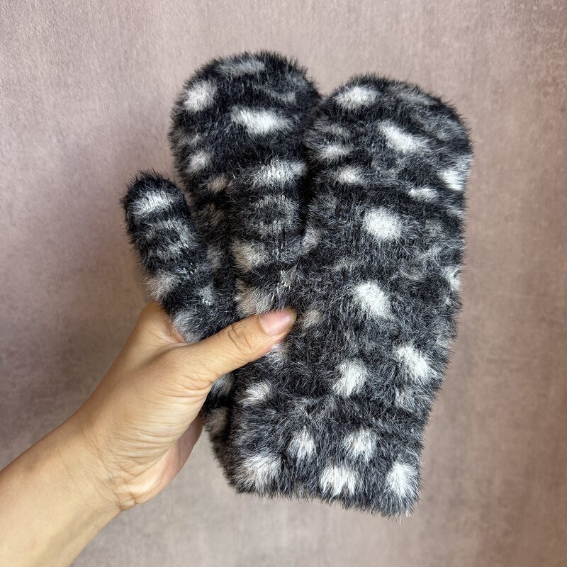 Mittens Supplier - HZM-61207 Fuzzy for Women Faux Fur