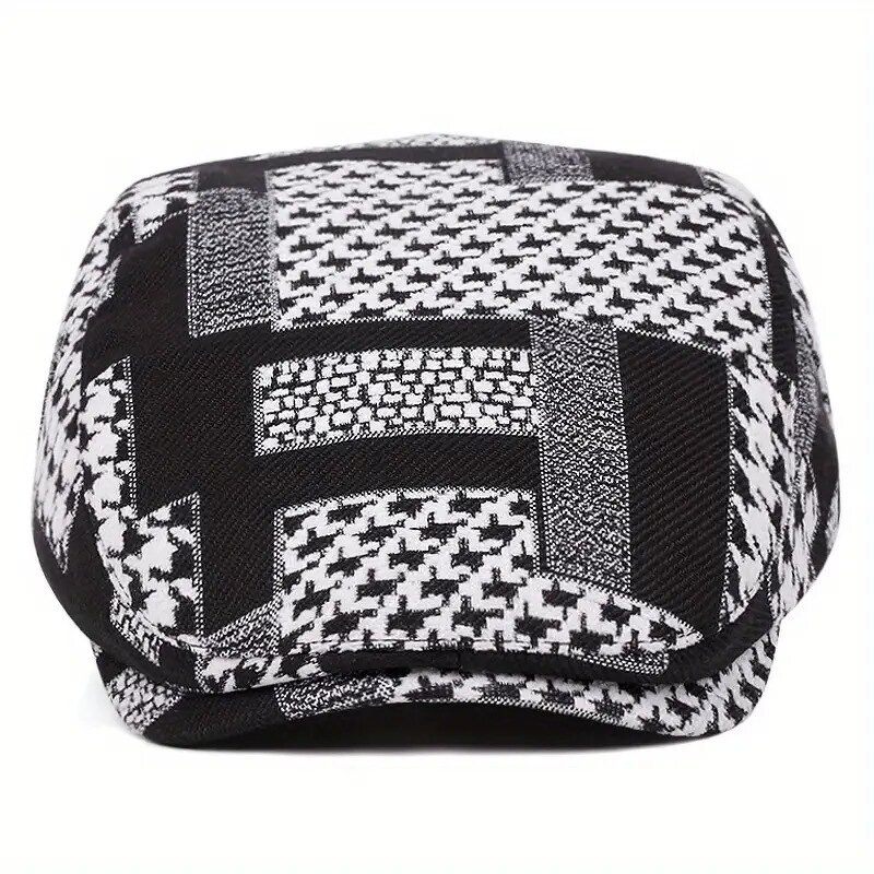 Flat Top Ivy Cap Supplier - HZM-25561 Retro Print Literary