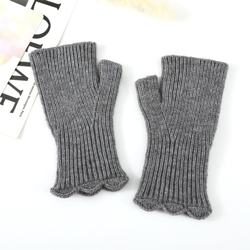 Fingerless Gloves Supplier - HZS-25058 Knitted Stretch Winter