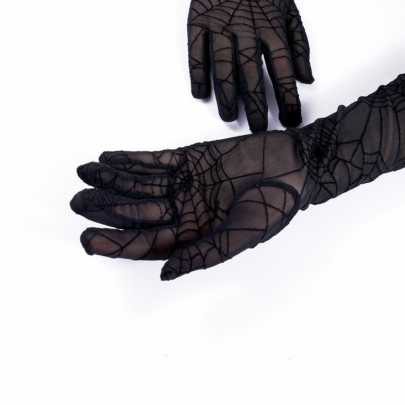 Sun Gloves Manufacturer - HZS-25052 Fashion Black Lace Print