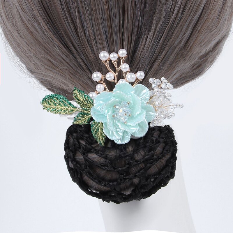 Hairnet Manufacturer - HZM-61214 Women Knit Hairnet Bun Cover