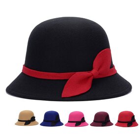 Winter Wool Hat Manufacturer - HZM-60899 Women's 1920s Vintage