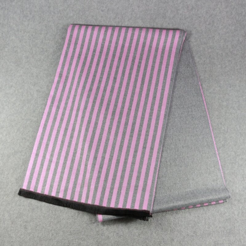Pashmina Scarves Supplier - HZW-16878005 pink and Green Striped