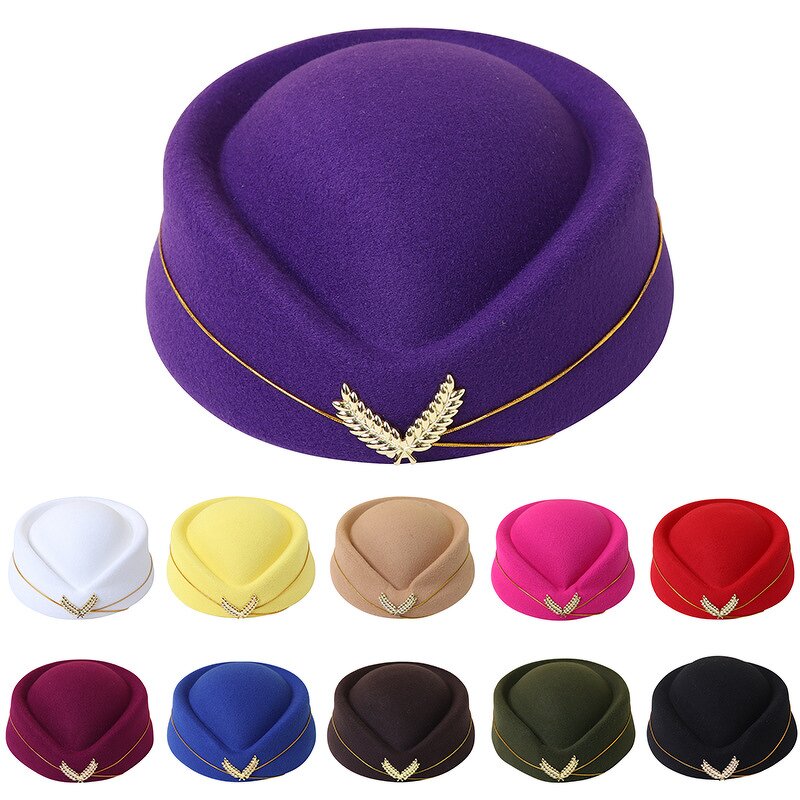 Flight Attendant Hat Manufacturer - HZM-60859 Stewardess Beret