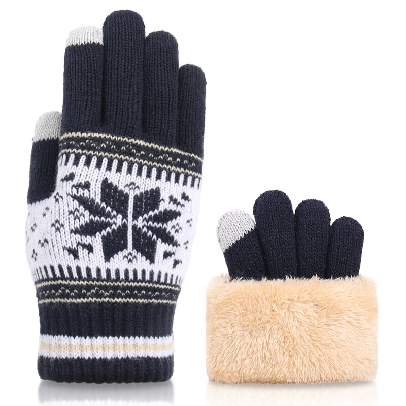 Touchscreen Gloves Manufacturer - HZS-25045 Warm Fleece Lined