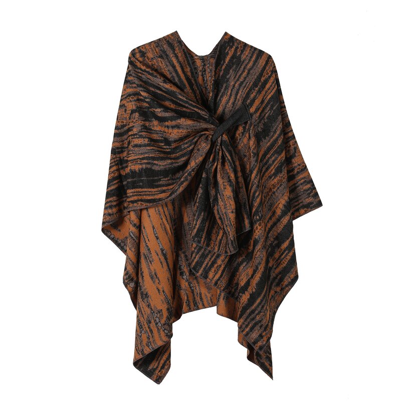 Women Poncho Supplier - HZW-25060 Fashion Reversible Oversized