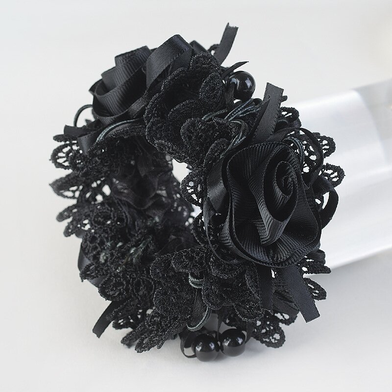 Hair Rope Manufacturer - HZO-25130 High Elastic Flower