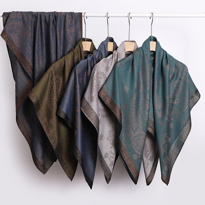 Square Scarf Supplier - HZW-25100 Custom Digital Printing