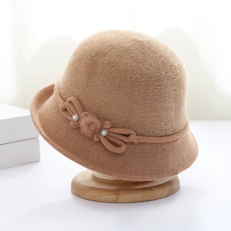 Ladies Bucket Hat Supplier - HZM-61103 Vintage Cloche Fedora