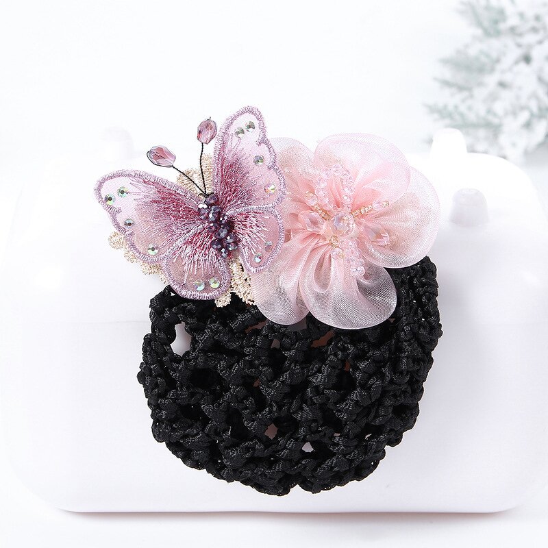 Hair Clip Supplier - HZM-61213 Flower Hair Bun Clip Cover
