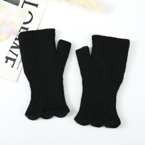 Fingerless Gloves Supplier - HZS-25058 Knitted Stretch Winter