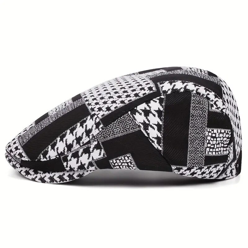 Flat Top Ivy Cap Supplier - HZM-25561 Retro Print Literary