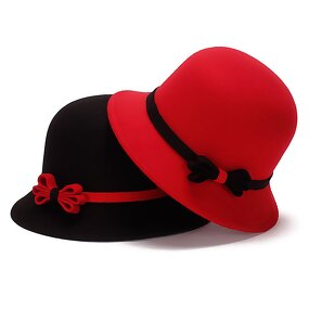 Ladies Bucket Hat Manufacturer - HZM-60799 Wool Felt Cloche