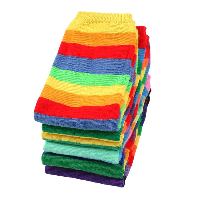 Rainbow Gloves Manufacturer - HZS-25038 Striped Elbow Fingerless