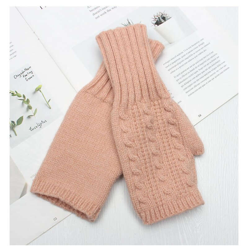 Wrist Warmers Manufacturer - HZS-25050 Women's Acrylic Half-Finger