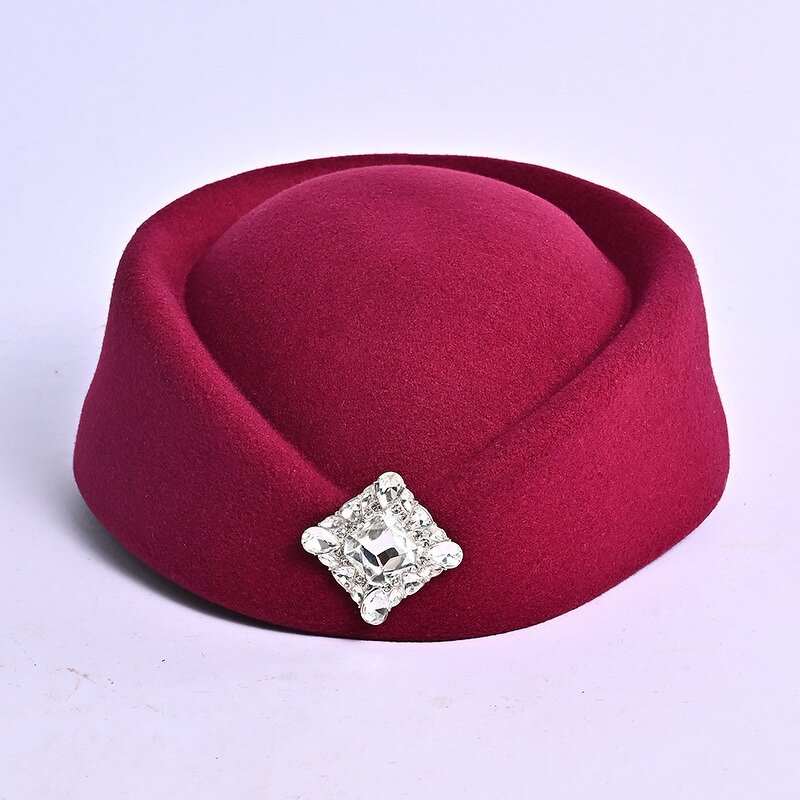 Wool Felt Pill Box Supplier - HZM-61199 Vintage 60s Fascinators