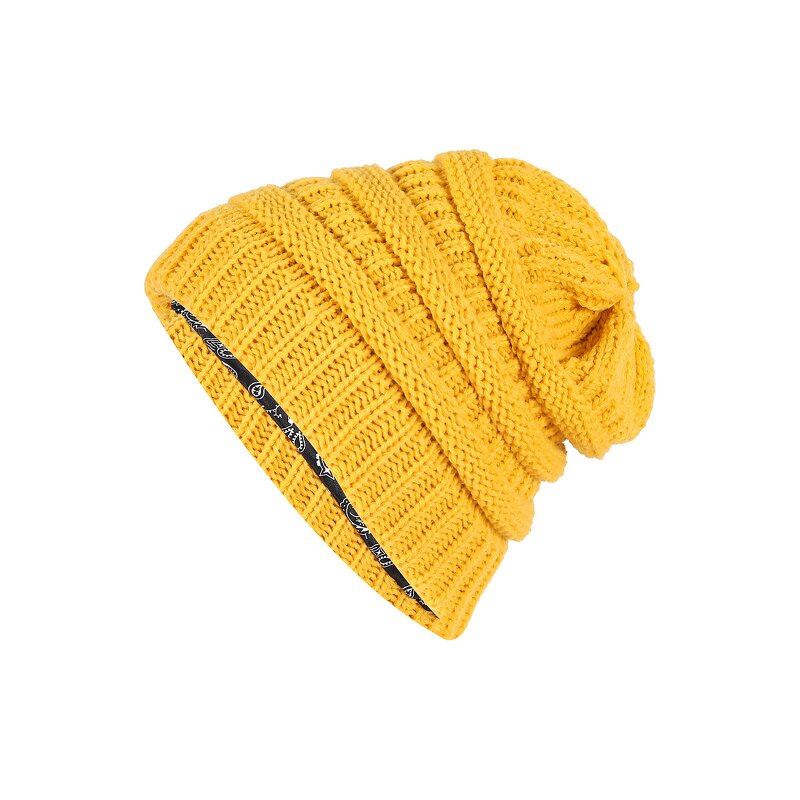 Satin Lined Beanie Manufacturer - HZM-25645 Cable Knit Slouchy