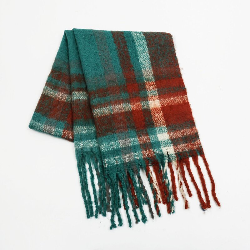 Plaid Scarf Manufacturer - HZW-24079 Winter Long Wide Wrap