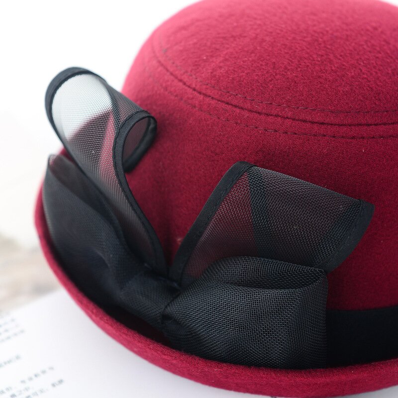 Wool Cloche Supplier - HZM-60901 Women's Gatsby with Rabbit