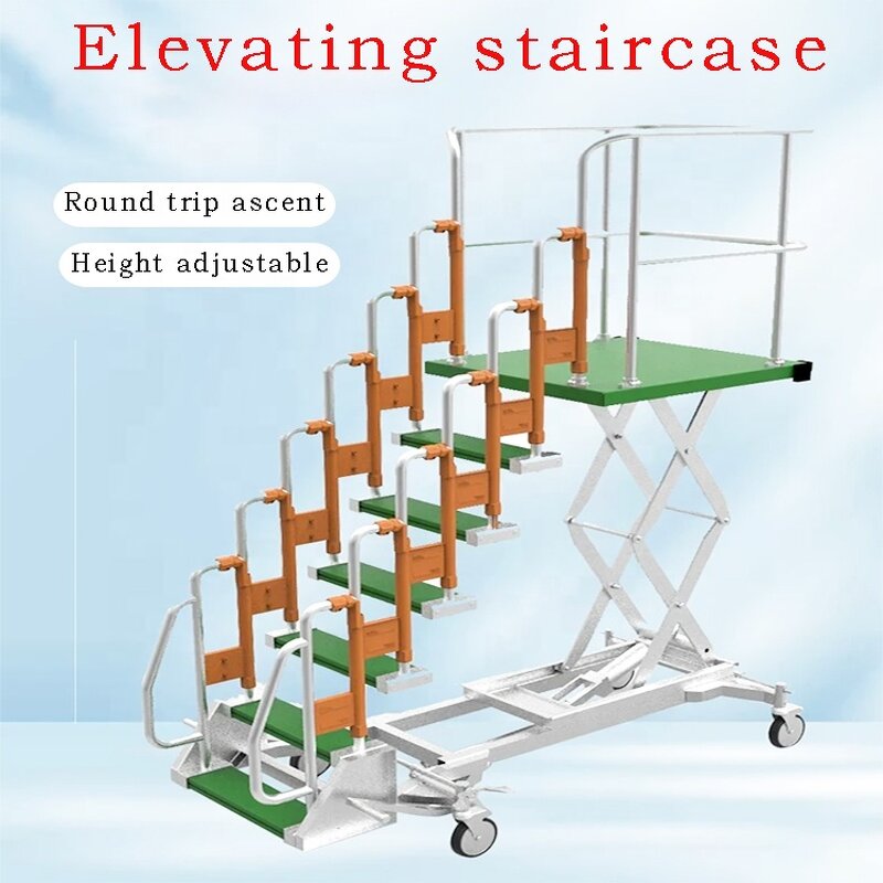 Mobile Scissor Lift Ladder Manufacturer - W New Model 2025
