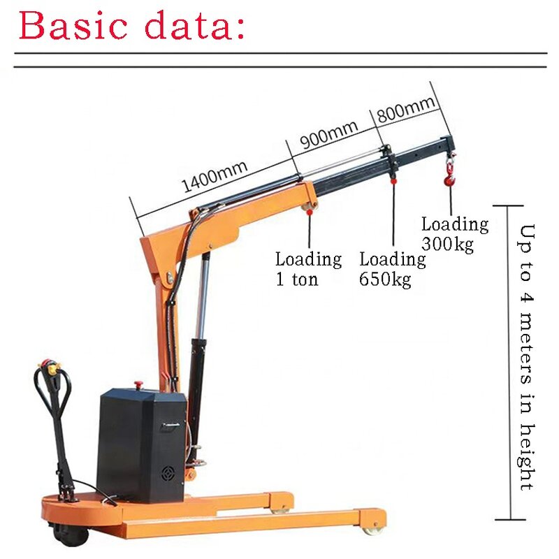 Electric Lifting Crane Supplier - 1-2 Tons Mobile Hydraulic