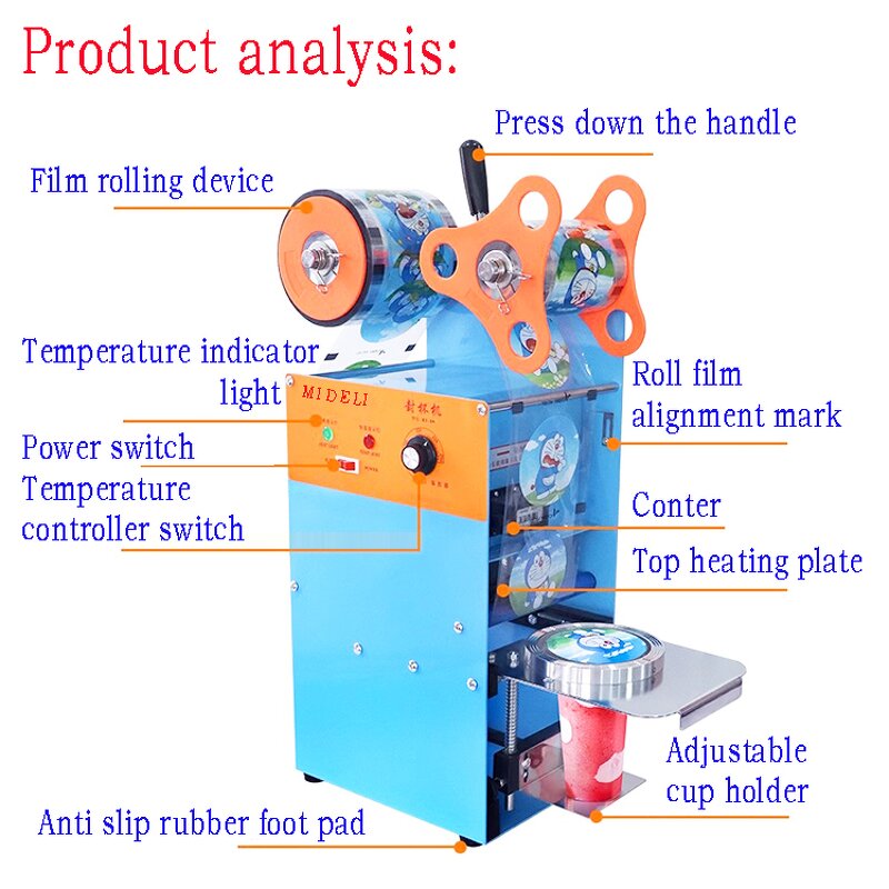 Cup Sealing Machine Manufacturer - Wendy Multifunctional Milk