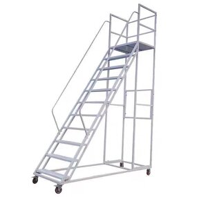 Industrial Ladder Manufacturer - Modern Steel with Wheels