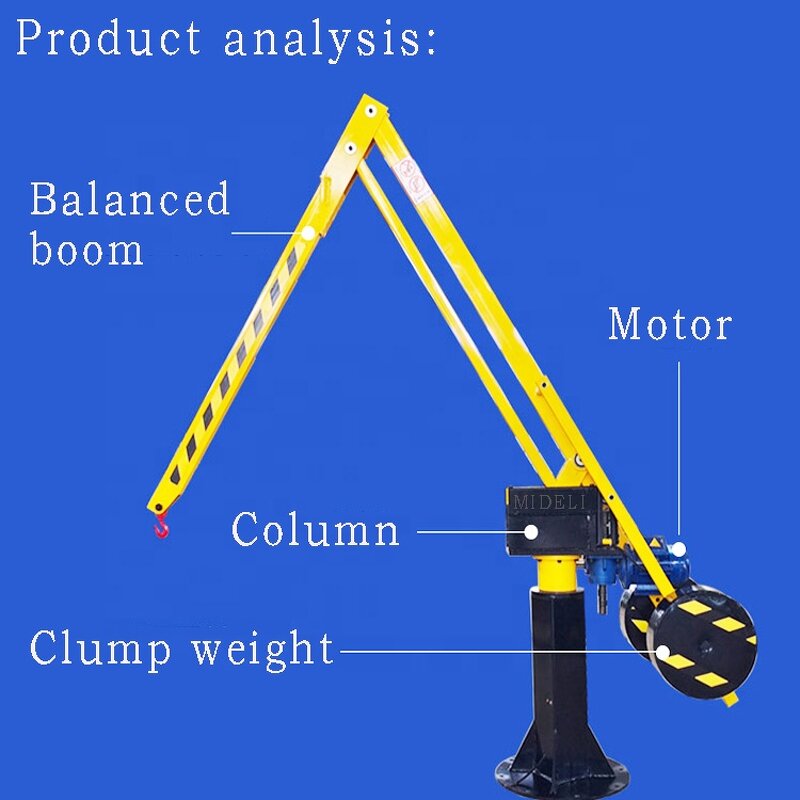 Mobile Crane Manufacturer - 800kg Foldable Electric Hoist