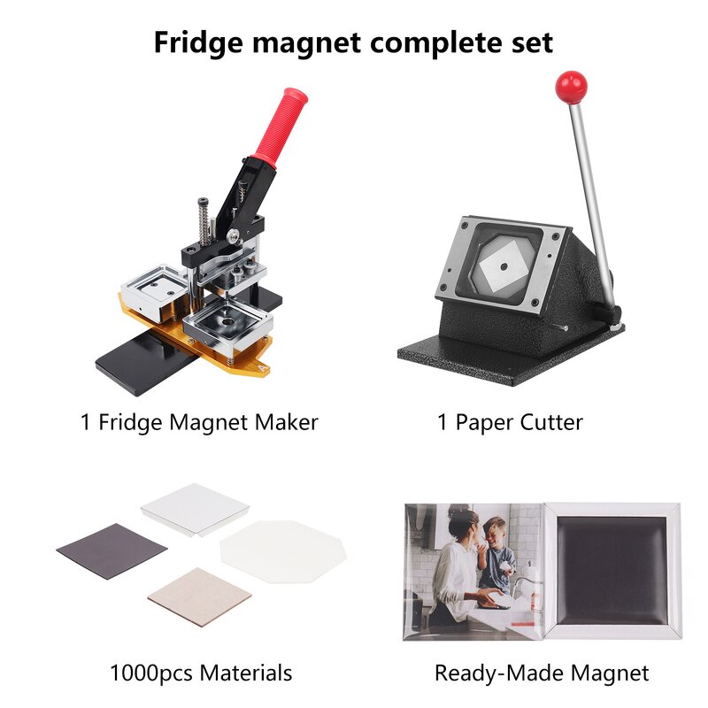 Manual Magnetic Machine Supplier - Square Fridge Magnet Kit