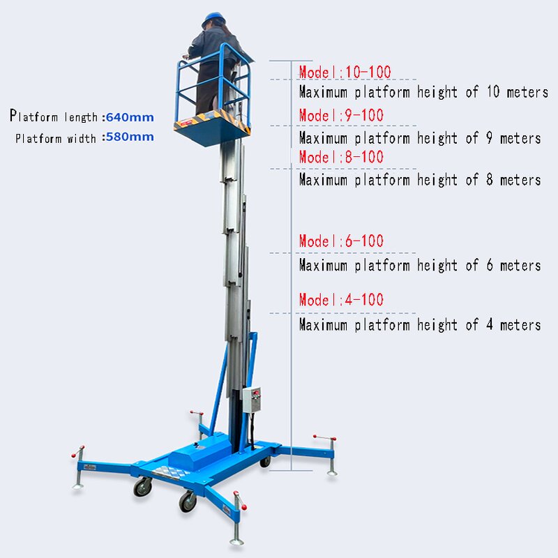 Aluminum Scaffolding Manufacturer - 10M Electric Hydraulic