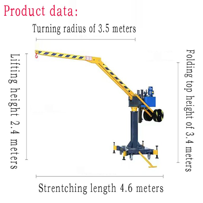 Mobile Crane Manufacturer - 800kg Foldable Electric Hoist