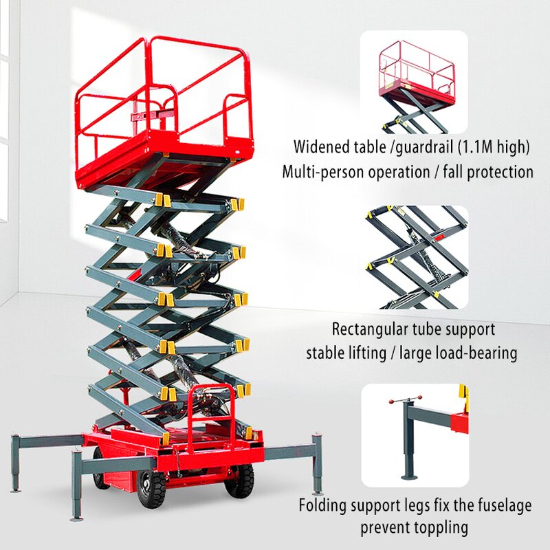 Mobile Scissor Lift Manufacturer - Wendy SJY0.5-8 Hydraulic