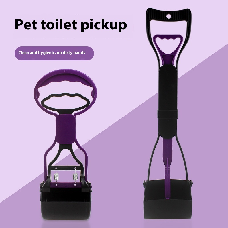 Eco-Friendly Large 6-Pet Poop Scooper with Extended Handle Dog Poop Picker Plastic Poop Bag Holder Pet Waste Disposal Supplies