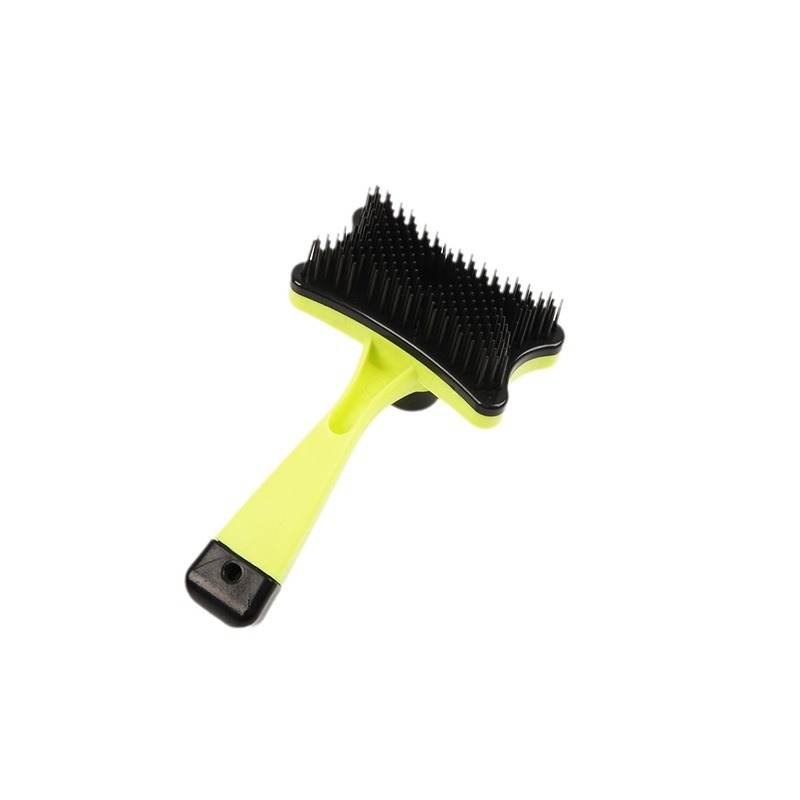 Customized 6-Piece Pet Supplies Set Yellow Green Plastic and Stainless Steel Dog Grooming Brushes Cleaning and Combining
