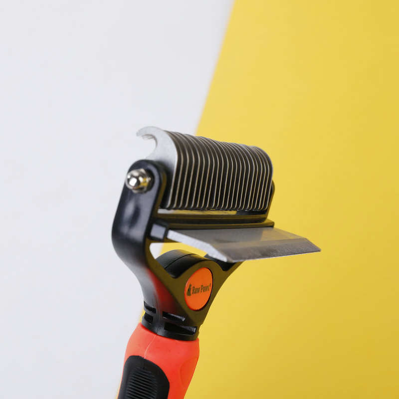 Double-Sided ABS Gel Comb for Pet Grooming Stainless Steel and Plastic Hair Removal Supplies for Cats and Dogs